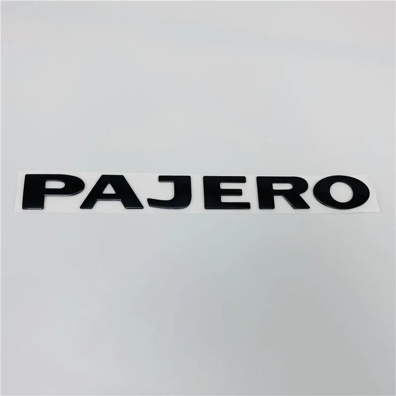 3 Colors For Pajero Emblem Rear Trunk Tailgate Logo Nameplate Car Stickers 22CM