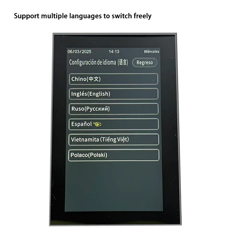 Hot Sale High Quality 7-Inch Touch Screen Thermometer Customizable Rotary Oven Kitchen Equipment OEM Made Plastic Spanish