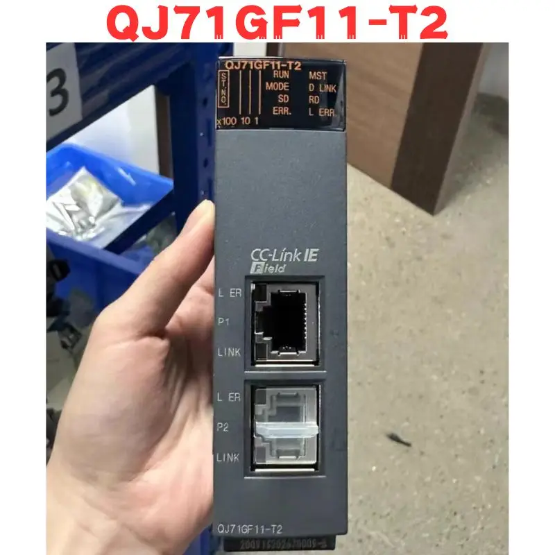 QJ71GF11-T2 Бывшая в употреблении деталь QJ71GF11 T2 протестированный модуль ОК