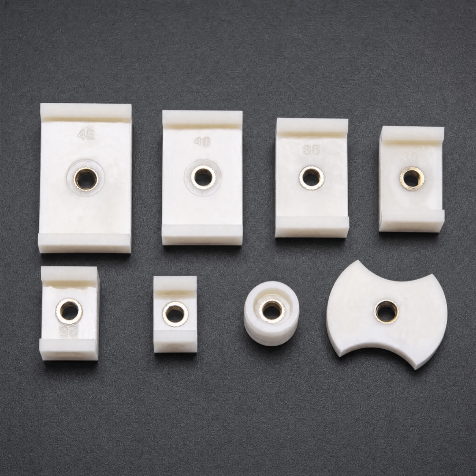8 Pieces Square Watch-Back Pressing Mold Easy to Use Watch Back Pressing Mold Practical Compact for Watchmakers