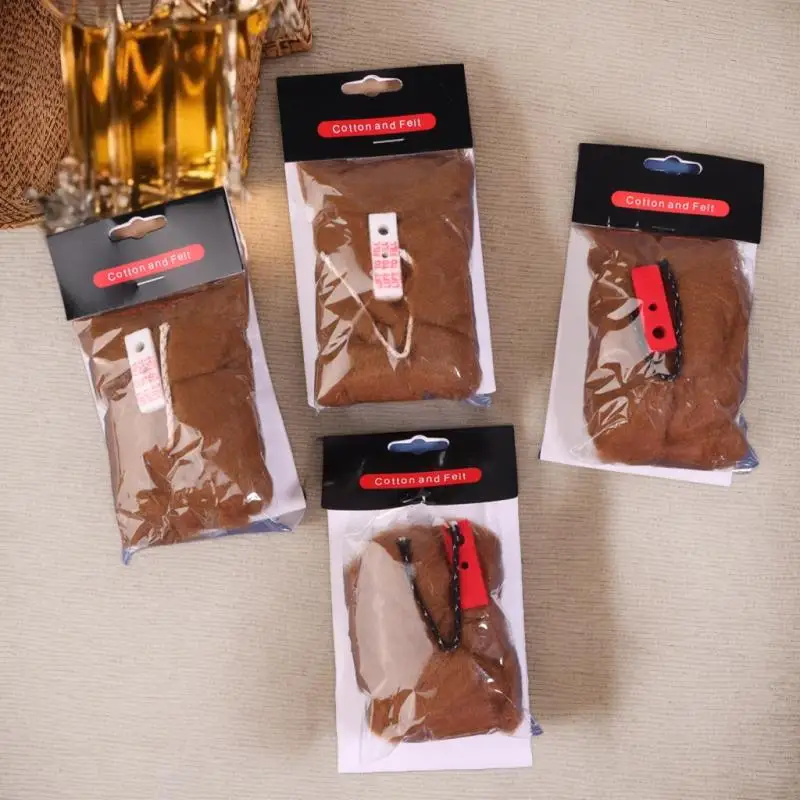 1 Set Oil-Storage Camel Wool Cotton Wicks Felt For Petrol Lighter Fuel Oil Delivery Continuous Strong Fire Stable