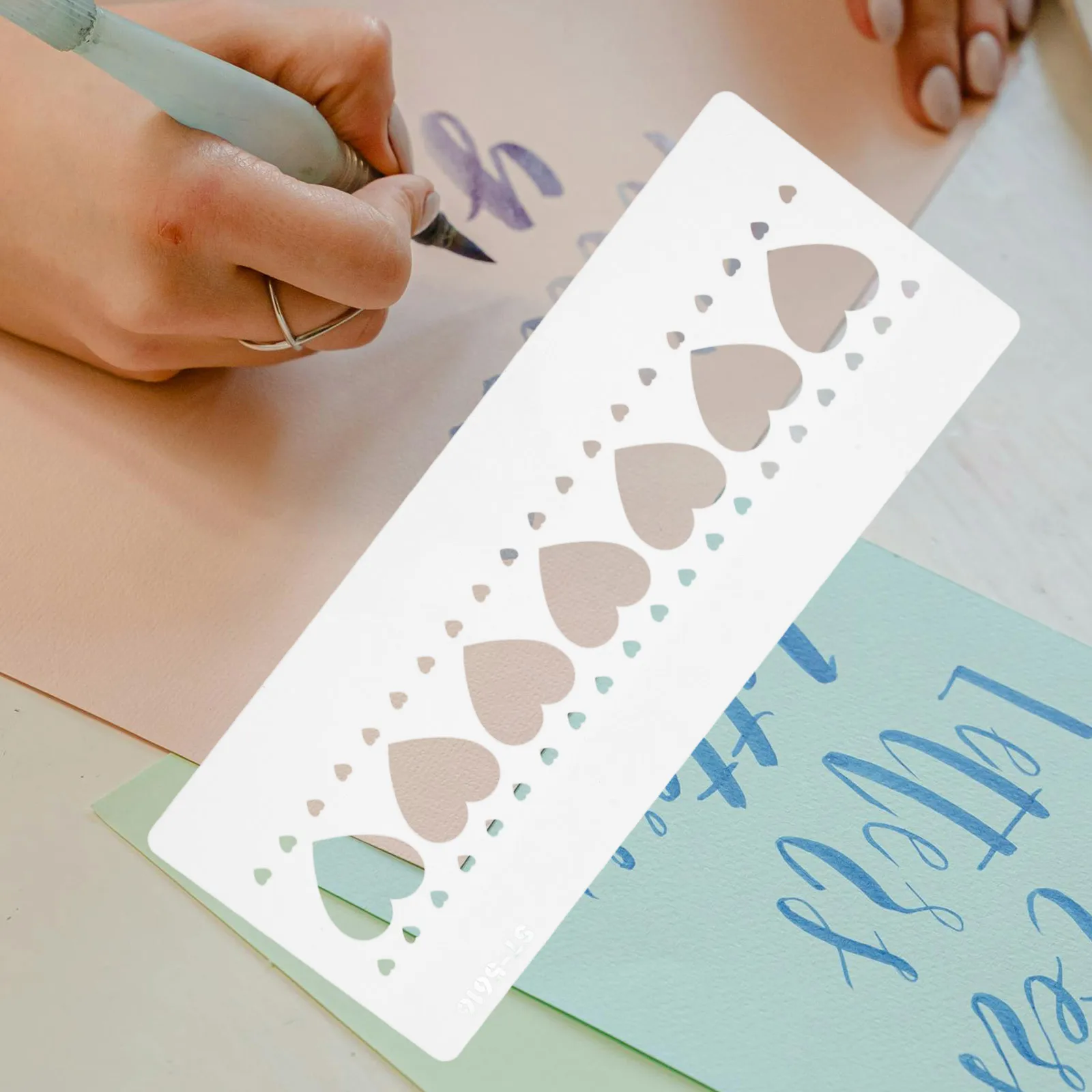 Stencil artigianale con stampa a cuore, delicato modello cavo per bambini, disegno, viaggio scolastico, durevole, riutilizzabile, pittura a spruzzo fatta a mano