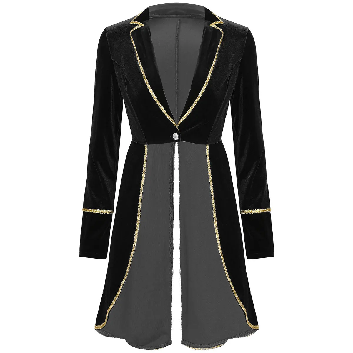 Halloween Women Adult Circus Ringmaster Costume Velvet Long Sleeve Blazer Coat Christmas Carnival Cosplay Festival Rave Outfit