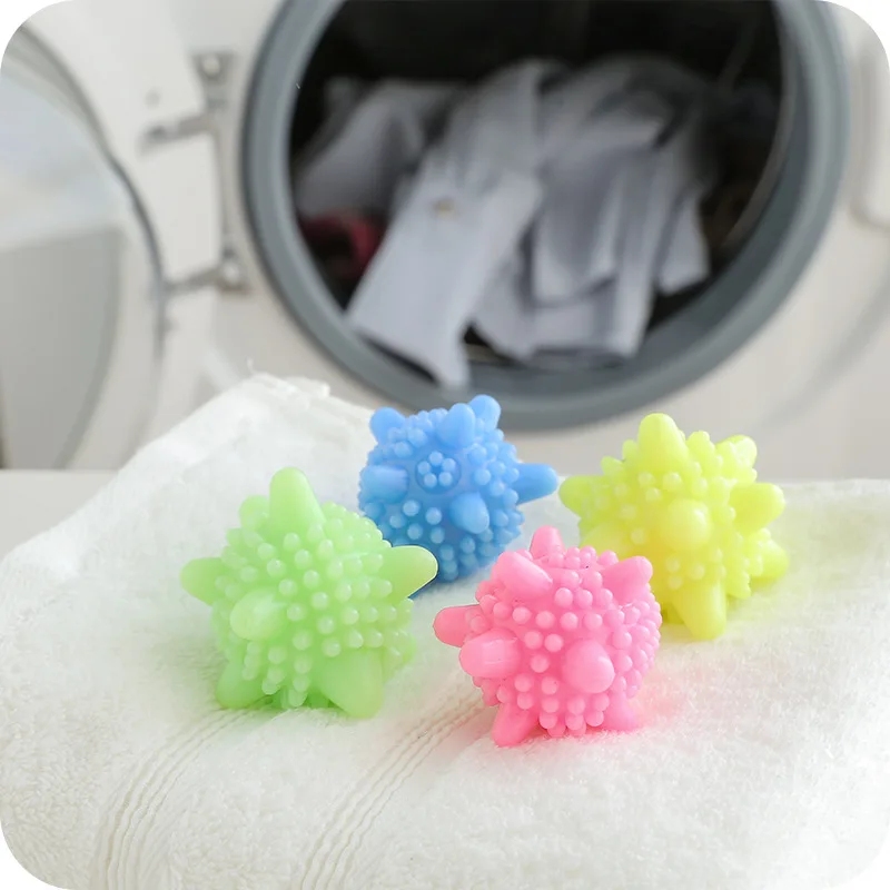 10Pcs Color Random Decontamination Laundry Ball Anti-Tangle Hair Lint Remover Washing Machine Cleaning Ball Household Supplies