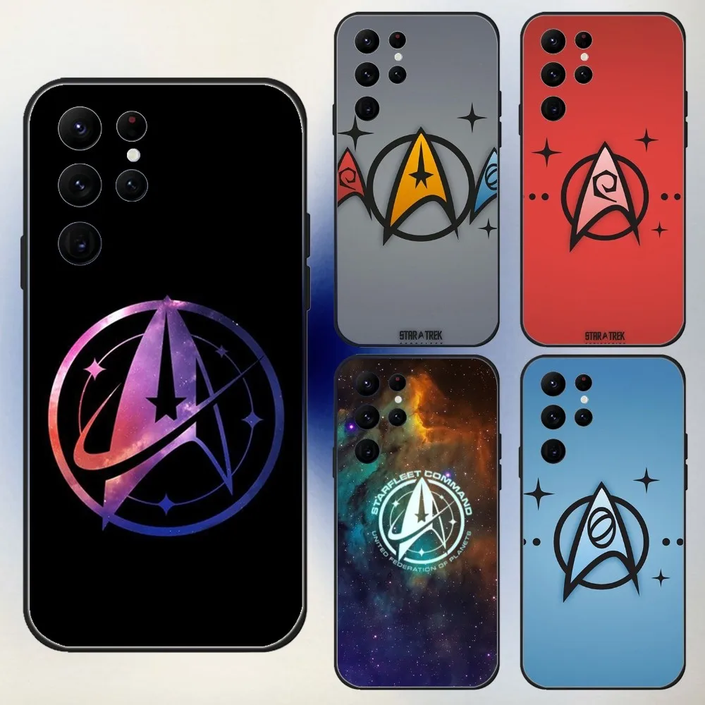 S-Star Trek S-Ships Phone Case For Samsung S24,23,22,30,21,10,9,Ultra,Plus,Lite,FE,5G Black Soft Case