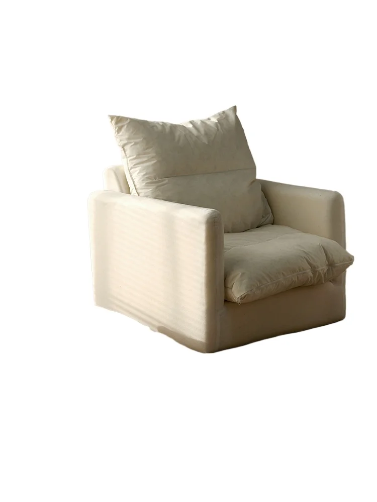 

Soft rabbit velvet comfortable bedroom balcony bay window small apartment reading area single sofa