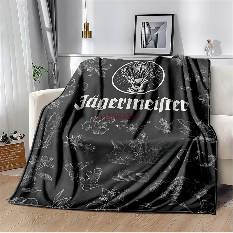 J-ägermeister/ Band Printed Blankets,Kid's Baby Throw Blanket,for Bedroom Living Room Sofa Bed Car, Brithday Gift