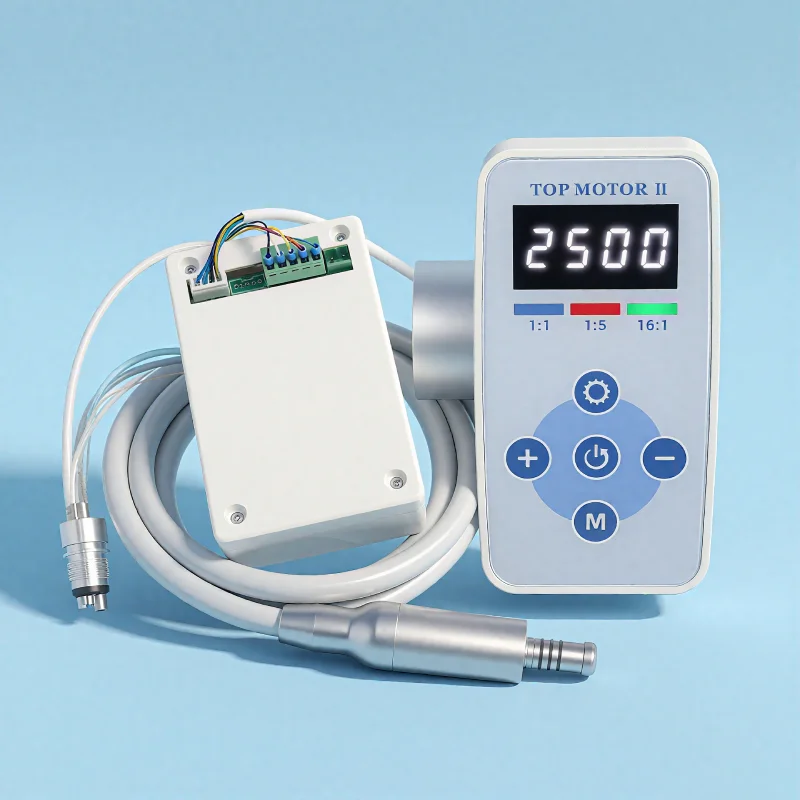 

Dental Micromotor Portable Brushless Electric With Internal Water Spray And LED Fiber Optic Connector 16:1 1:1 1:5 For Dentistry