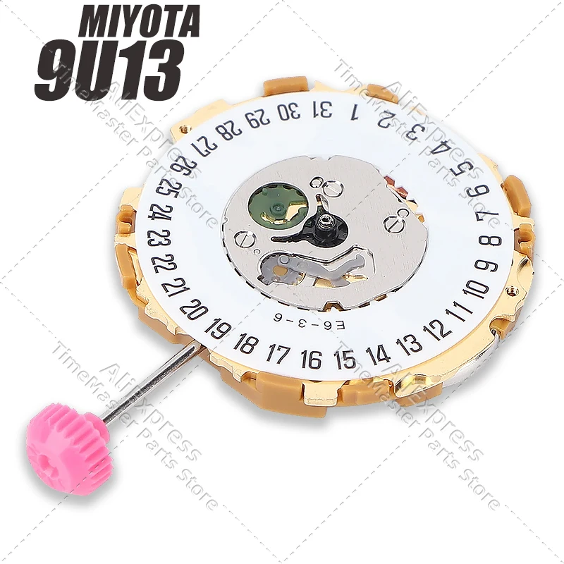 Запасные части для кварцевого механизма Miyota 9U13, дата в положении 3, 6, прочные аксессуары для ремонта часов с тремя стрелками