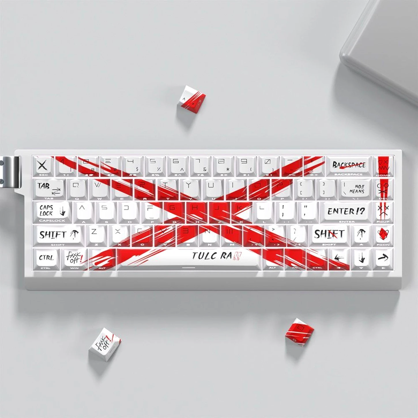 Multiple Color Options Available, Side Engraved Translucent Cherry Keycap Kit with 74/140 Keycaps for 60/64/84/98/108 Keyboards