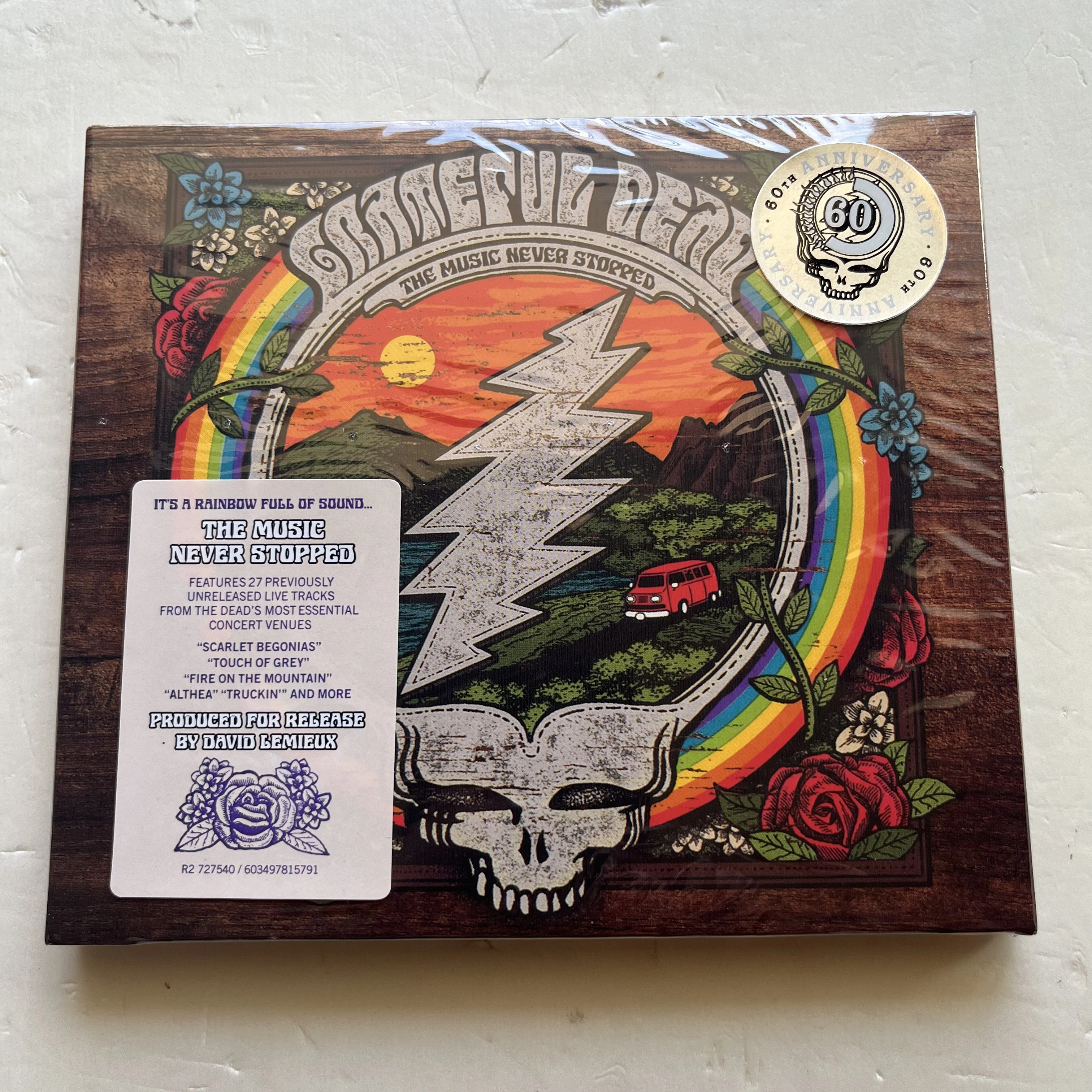 

Rock Grateful Dead Jerry Garcia Музыкальный компакт-диск The Music Never Stopped Альбом Althea 3 шт. Музыкальная запись Косплей Walkman Soundtracks Box