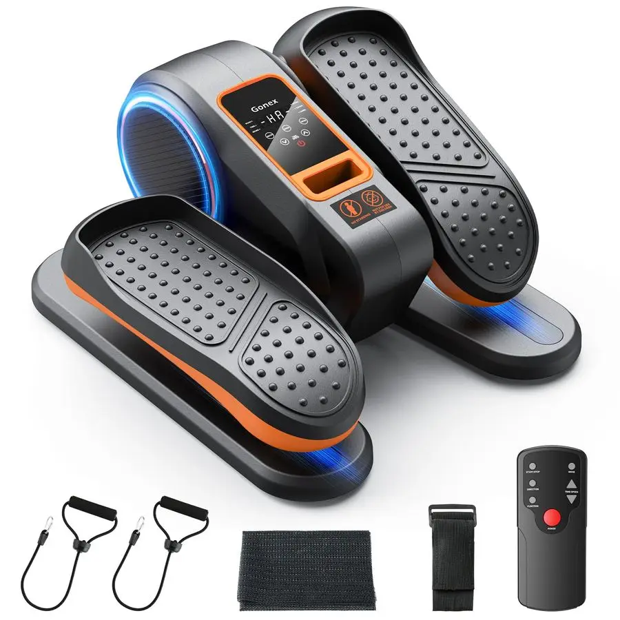 

Under Desk Elliptical Exercise Machine for Seniors, Electric Ellipse Leg Exerciser with Remote, 16 Adjustable Speed Customizable