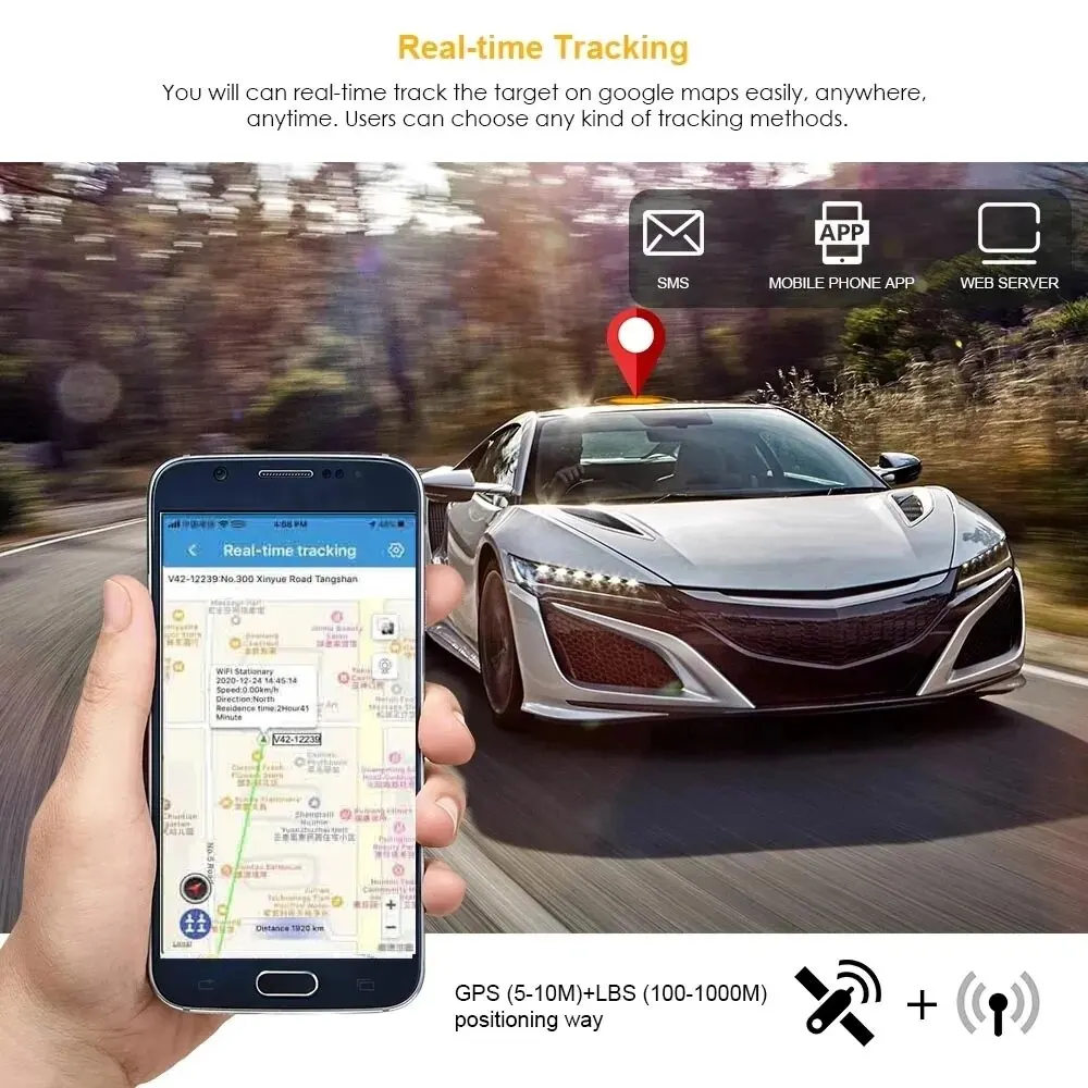 Car Waterproof GPS Tracker LK209C  10000mah  20000mAh Battery RealTime Tracking Vehicle Locator Magnet 240 Day LK209b Free App
