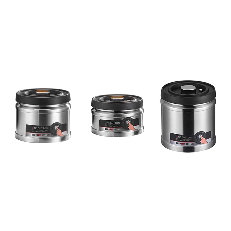 

MAKE-Grain Storage Tank, Moisture-Proof Stainless Steel Storage Box, Commercial Coffee Bean Storage Vacuum Sealed Tank