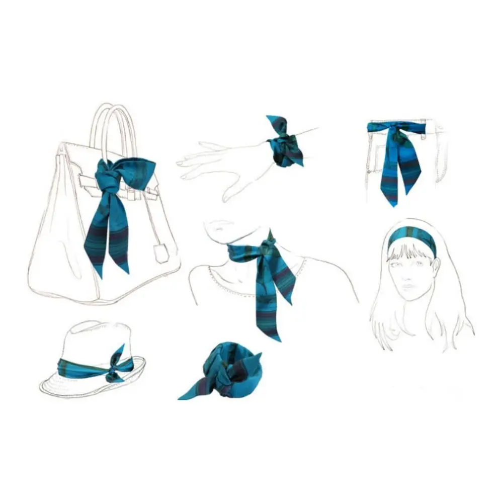 أزياء الأزهار وشاح تنفس الأوشحة الفاخرة خفيفة الوزن منديل المرأة