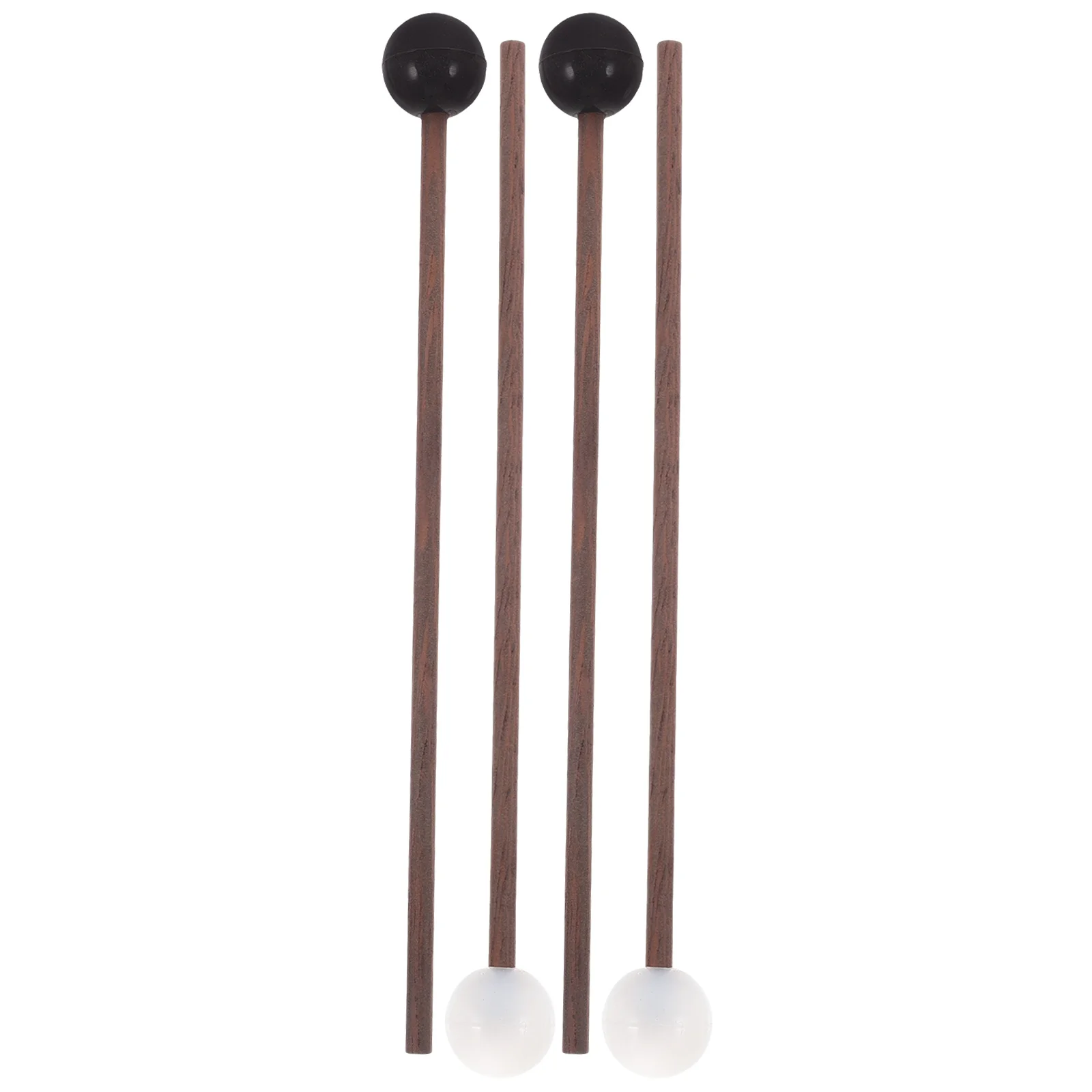 

2 Pairs Ethereal Drumstick Drumsticks Mallet Tongue Percussion Mallets Small Wood Steel Instrument