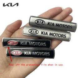 2 pieces For Kia K2 K3 K5 KX3 KX5 KX7 Sportage Souranto Automobile Metal Leaf Plate Side Label Tail Sticker