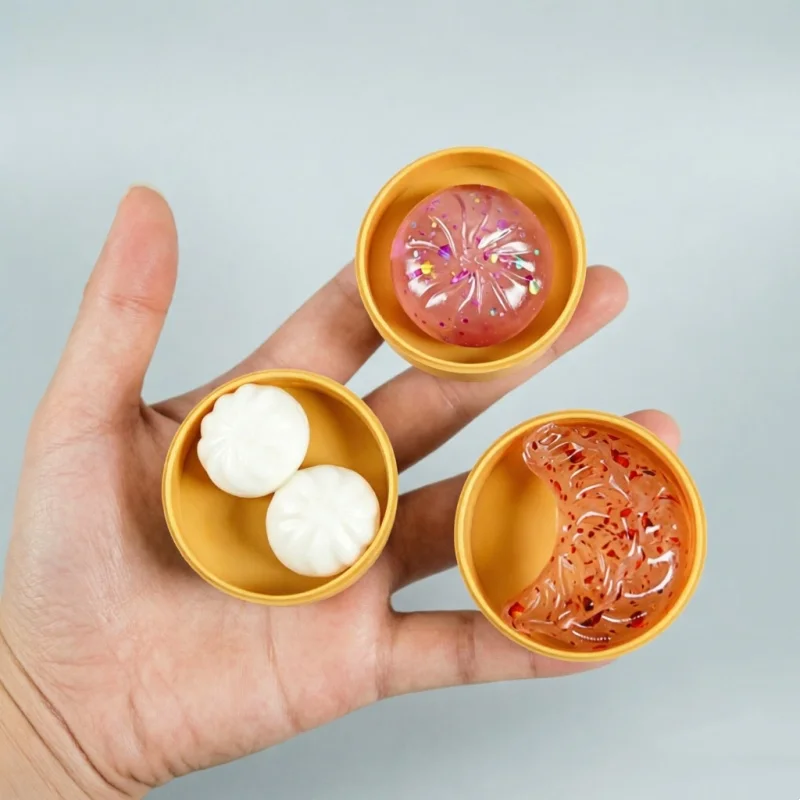 Kristall-Dampfnudel-Quetschspielzeug, Mini-Teigtaschen-Ball, Entspannungs-Fidget-Spielzeug zur Angstlinderung, Party- und Weihnachtsgeschenk, Überraschungsbox – Detail 9