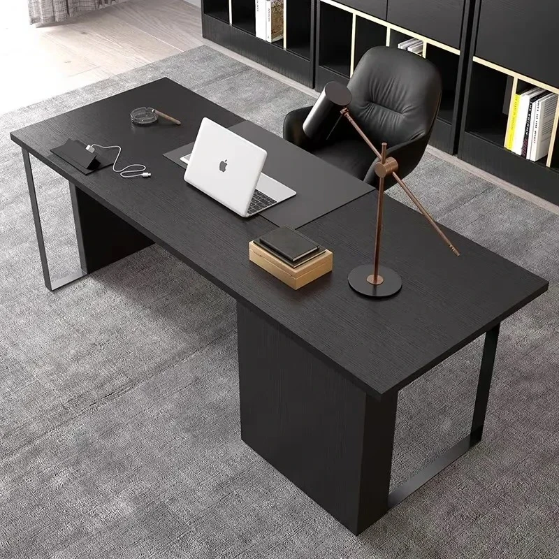 Black Executive Office Desks Designer Strong Standing Table Computer Desks Bedroom Luxury Mesa Escritorio Office Furniture
