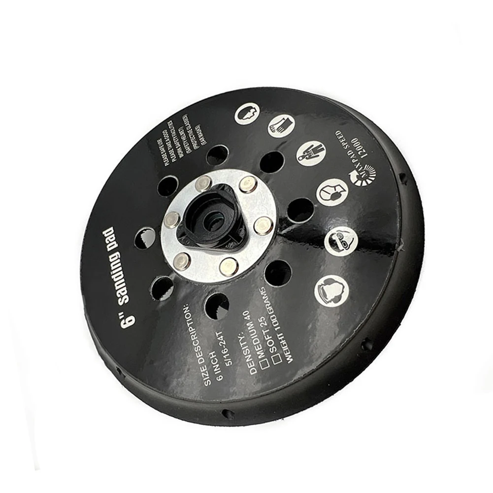 Sanding Disc Tailored For Professional Use; Measures Six Inches In Diameter With An Efficient Ventilation System Built In