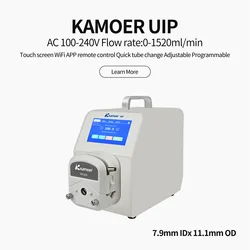 Kamoer Peristaltic Pump AC100V-220V UIP Stepper Motor High Flow Dosing Pump WiFi Control with RS485,Foot Switch for Lab