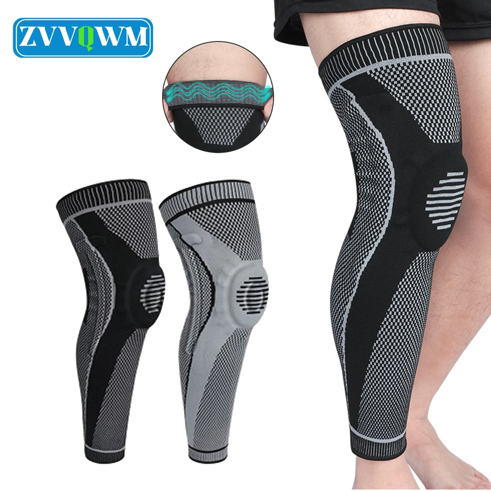 

1Pcs Full Leg Compression Knee Sleeve Women Men Patella Stabilizer Long Knee Brace Sports Knee Brace Meniscus Tear Pain Relief