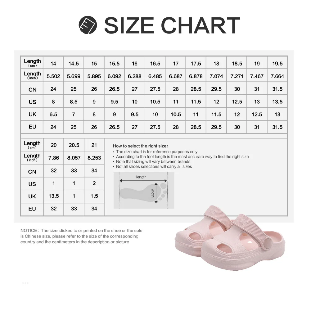 

15pcs 1 Pair Child Hole Shoes -Soled Beach Sandals Cartoon Kids Summer Breathable Reusable Cute Design For Boys Girls