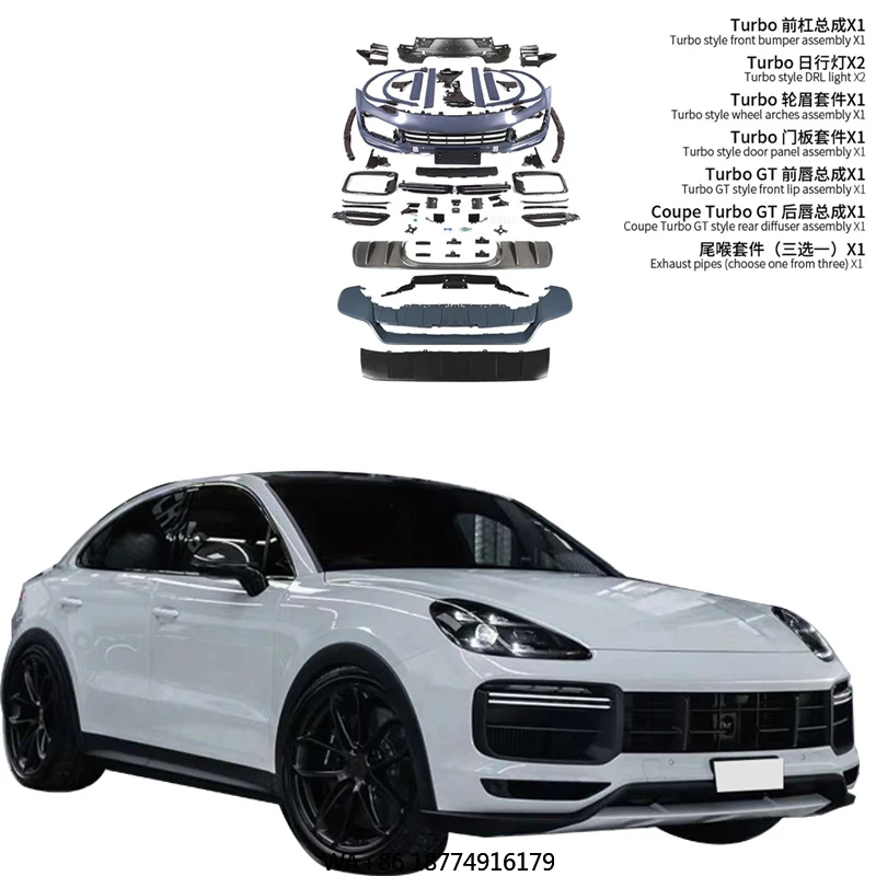 

Suitable for 2018-23 Modified Coupe Turbo GT Remastered Front and Rear Bumper Body Kits of High Quality