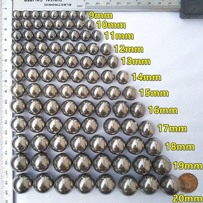 1-500pcs Standard Carbon Steel Balls 1/1.5/2/2.5/3/3.175/3.5/4~20mm Solid Smooth Precision Steel Ball Spherical Bead Ball