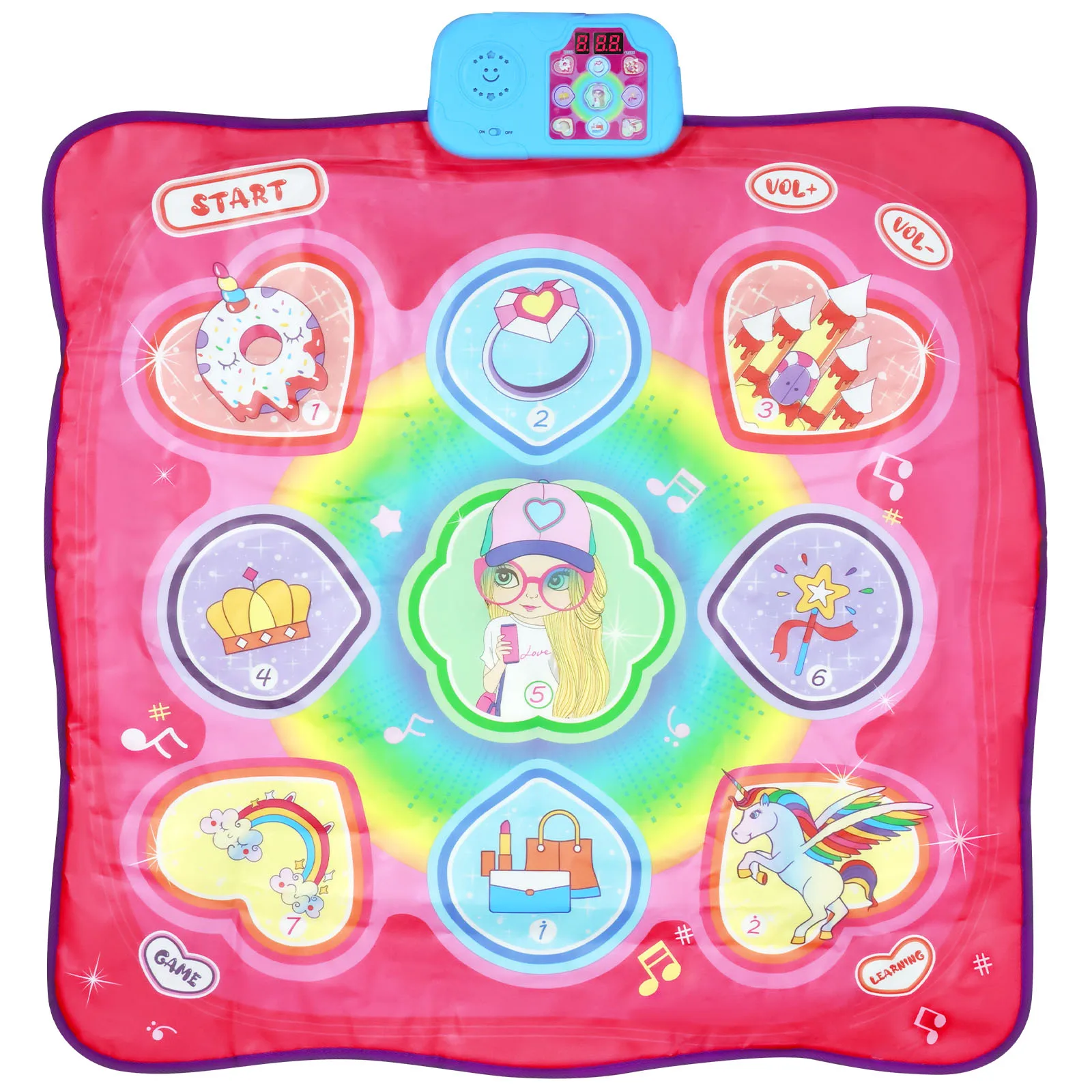 

Dance Mat 3 Game Modes Dance Pad Toy Educational Dancing Challenge Mat Electronic Dance Pad Fun Dance Mat Game Portable Dance