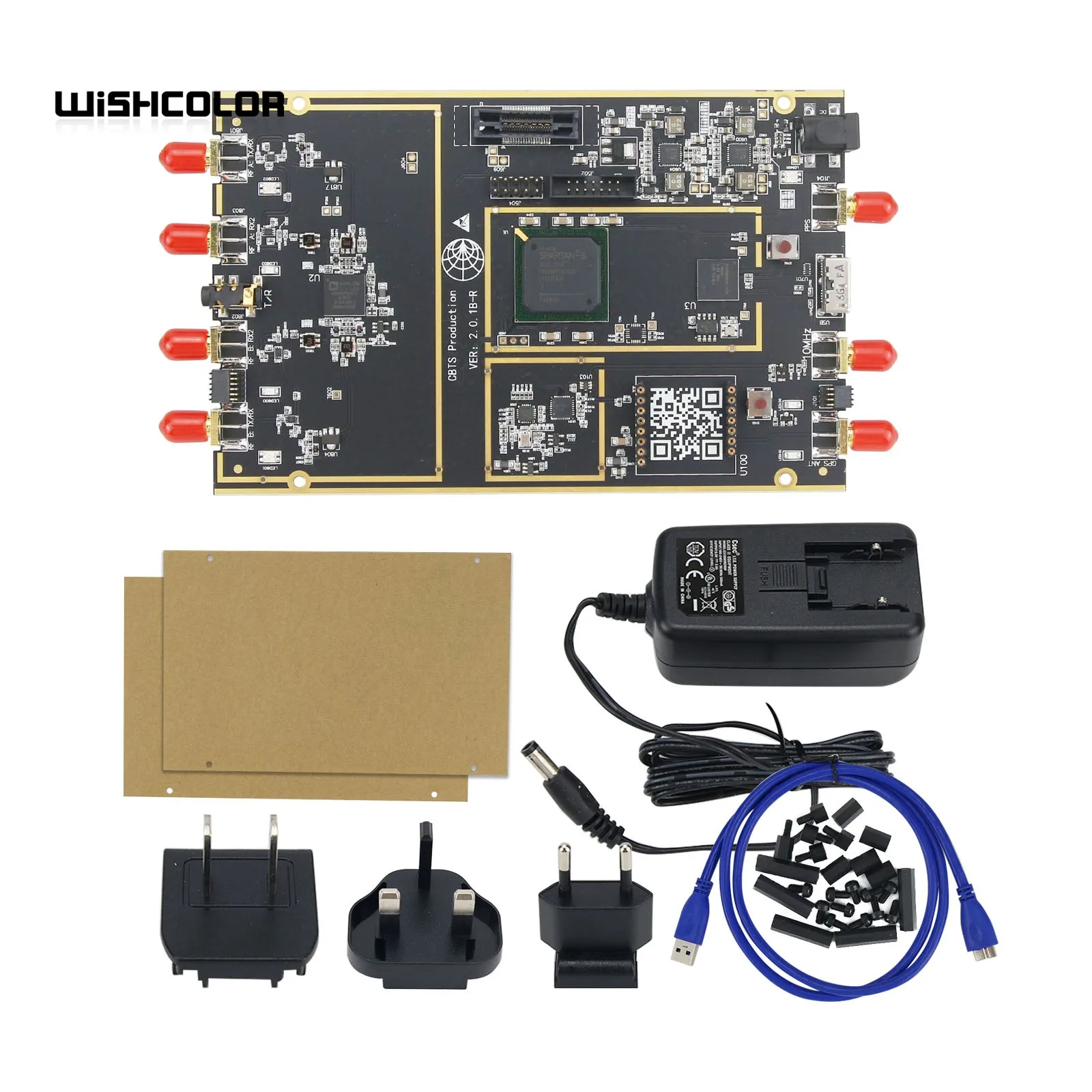 

HAMGEEK New USRP B210 70MHz-6GHz USB3.0 SDR Software Defined Radio AD9361 with ETTUS Compatible with USRP UHD B2XX Driver