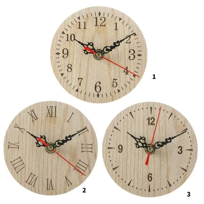 

G6KF Elegant Table Clock with Quiet Mechanism Timekeeping Devices Perfect for Any Room Retro Round Designs Clock
