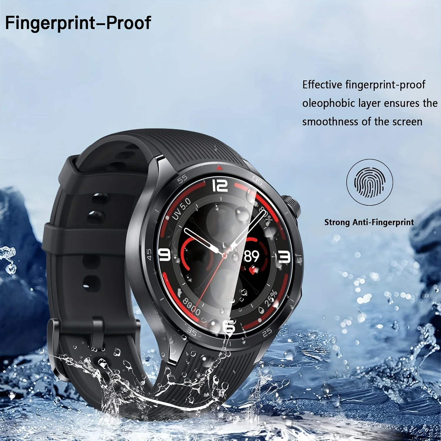 3PCS 9H Tempered Glass Screen Protector For OnePlus Watch 2R Smart Watch One Plus Watch2R 2 R Sport SmartWatch Cover Film view 4