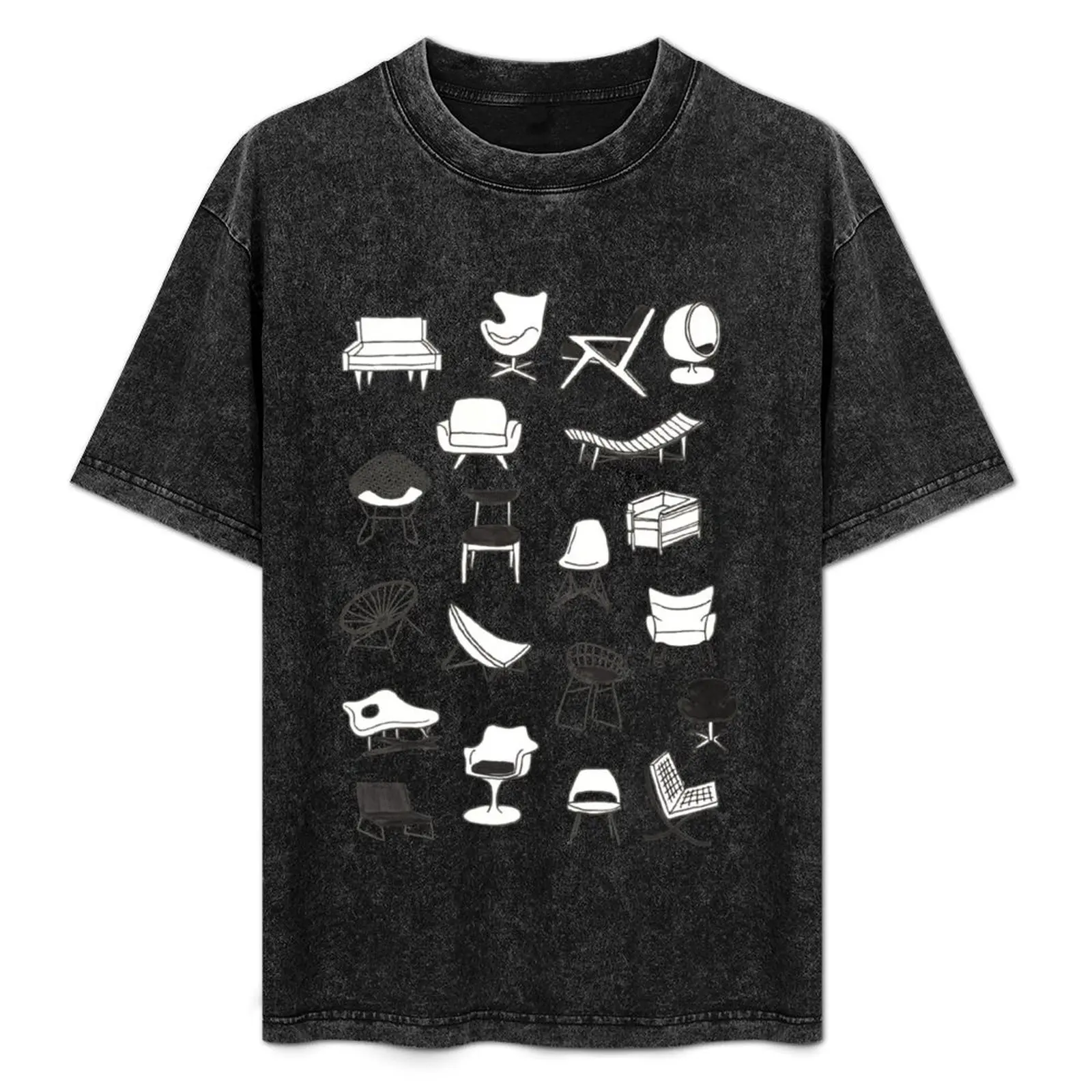 

Mid Century Modern Chair Collection T-Shirt basketball graphic tees rapper graphic tees oversize t-shirts man tee shirts for men