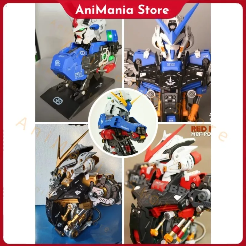 

In Stock 23Cm Astray Blue Red Head Bust Figure Mbf-P02 Rx-93-2 Hi-Nu GP02A 1/35 Assembly Model Robot Kits Figures Collection Toy