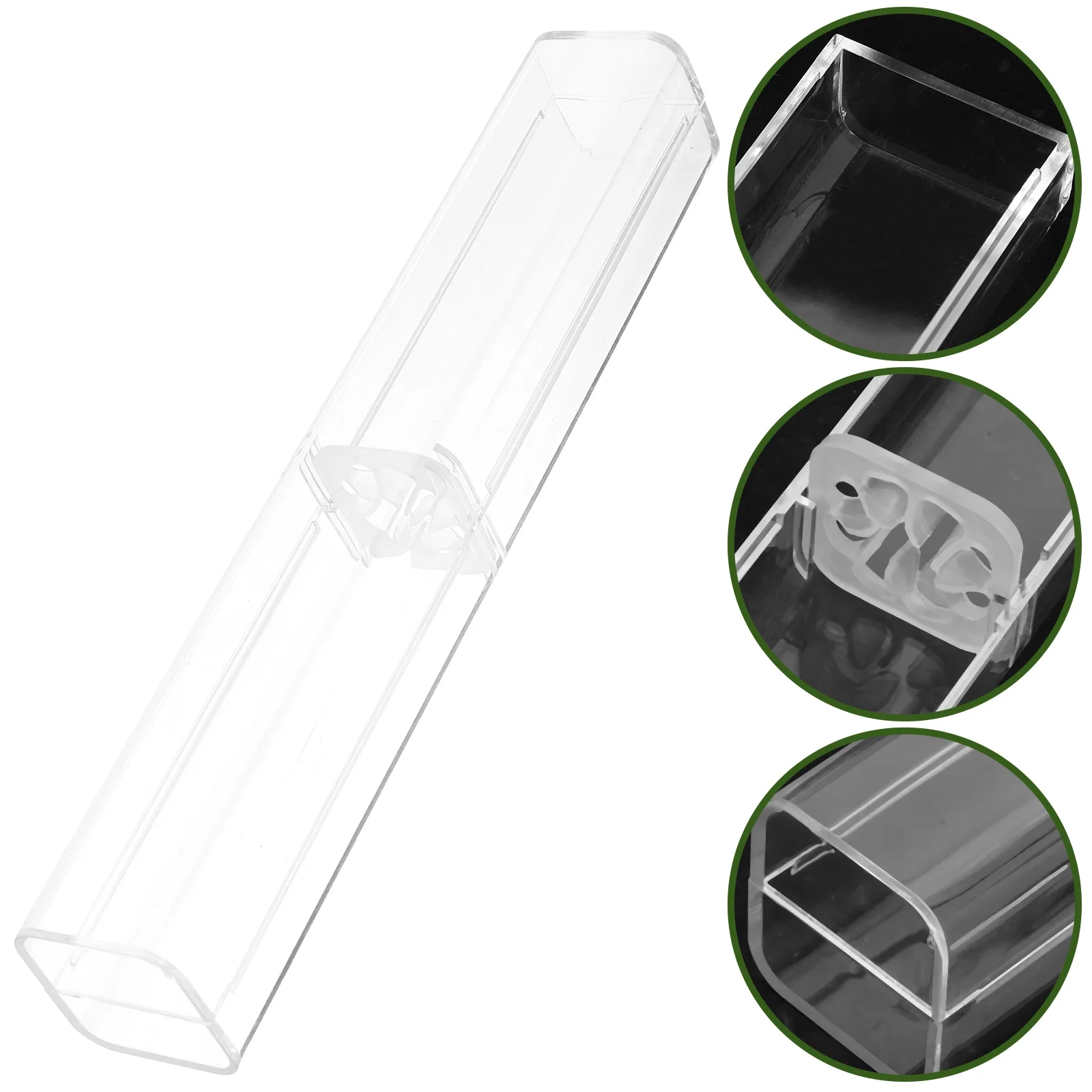 

Transparent Pencil Case Empty Single Display Gift Small Container Boxes Storage