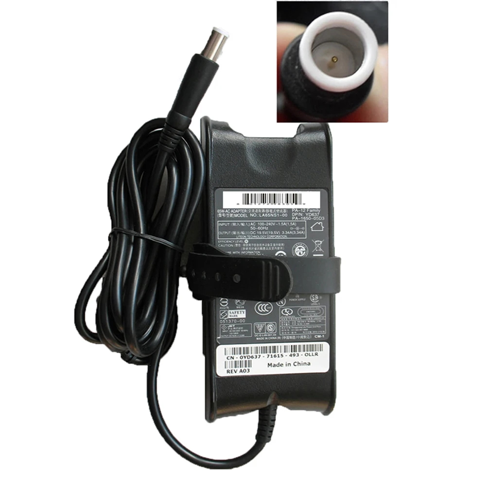 Nieuwe Echte Originele 65W 19.5V 3. 34a 7.4*5.0Mm Laptop Adapter Voor Dell ADP-65JB B DA65NS0-00 FA65NS0-00 HA65NS2-00 LA65NS1-00