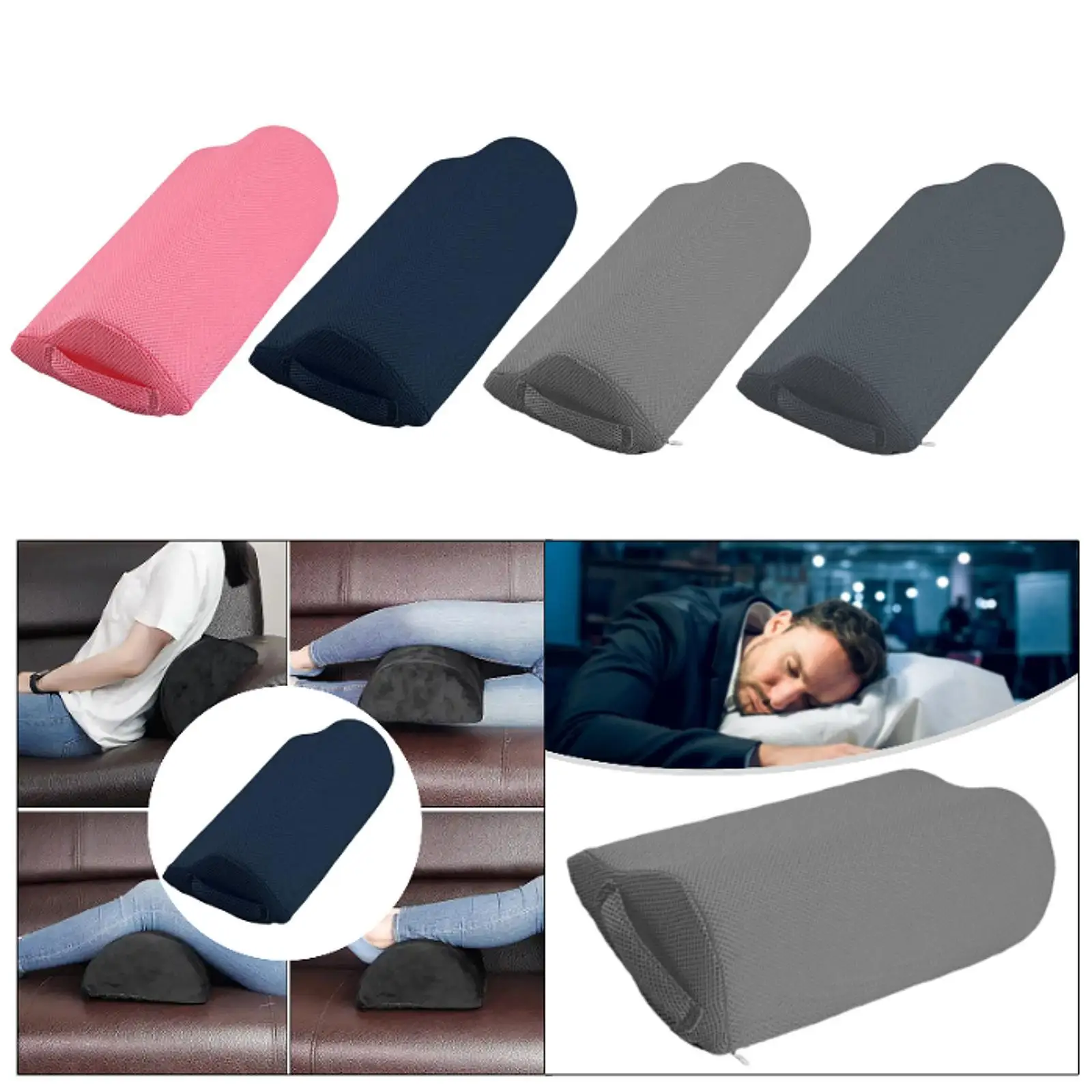 Leg Rest Pillow Under Leg Support Comfort Portable Ergonomic Leg Elevations Pillow for Travel Sleeping Airplane Desk Ankle