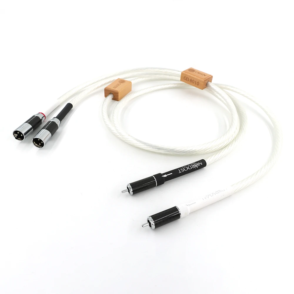 5N OCC Silver Plated Interconnecting Cables RCA Male To XLR Male/Female Plug Cable (Pair/2Pcs)