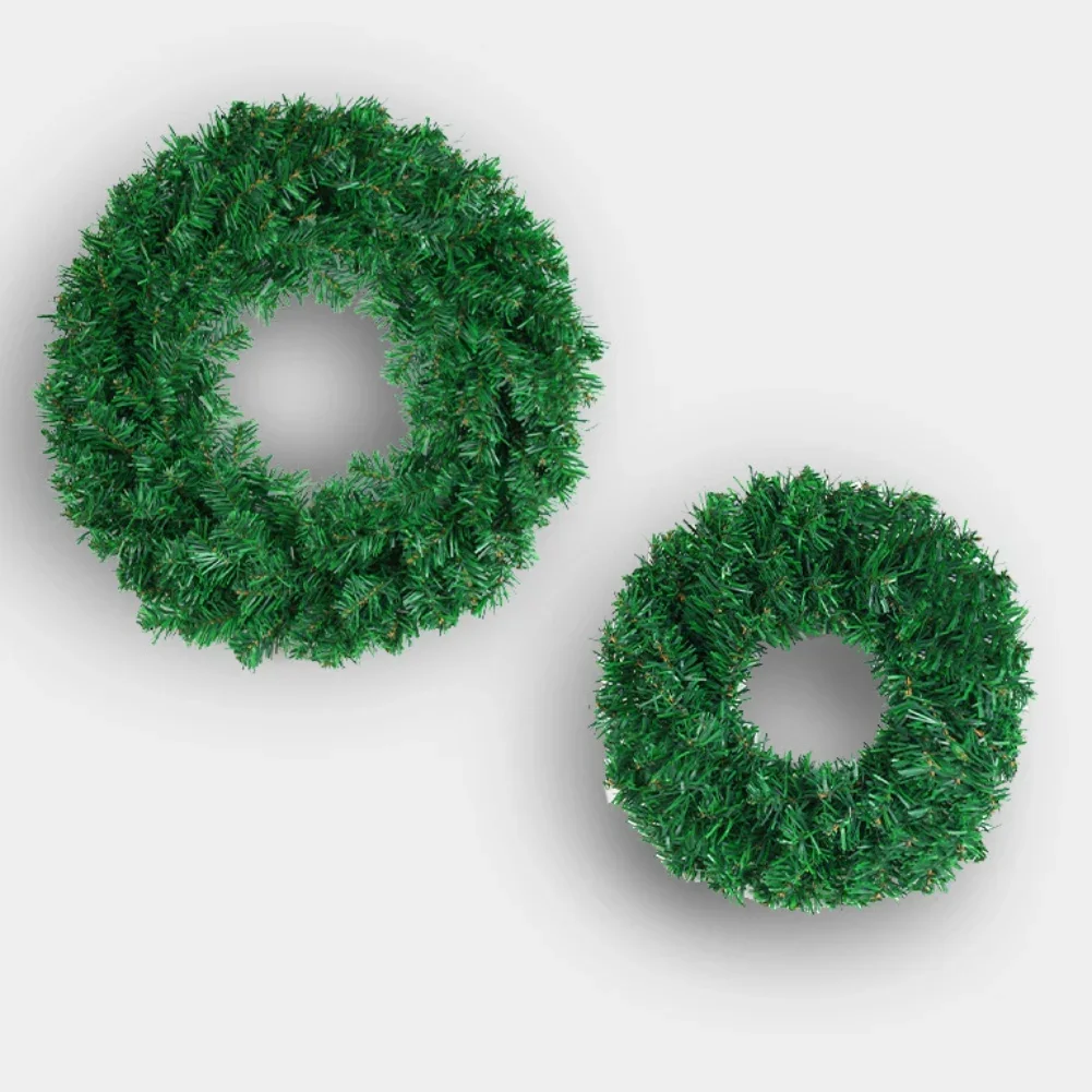 Round Christmas Decor Wreaths Home Party Wedding Decorative Garland Needlework Crafts Artificial Plants 30/40CM