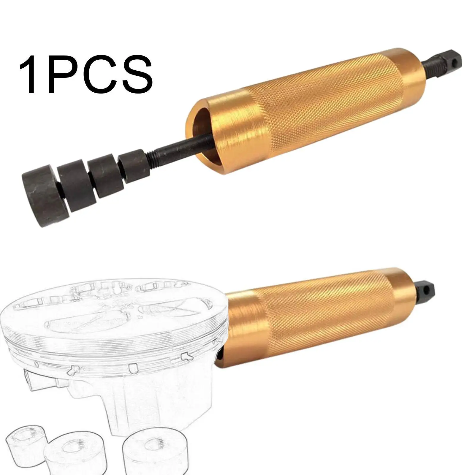 Extrator universal de pino de pistão para motocicleta, extrator de pino de pulso ajustável, ferramenta mecânica para oficina de reparo de moto
