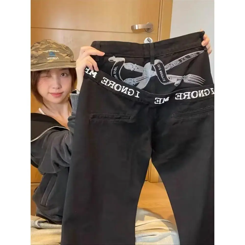 

Мужские джинсы свободного кроя Bla, прямые, в стиле рабочей одежды, с множеством карманов, в американском стиле High Street, модные, брендовые, брюки-карго Haome