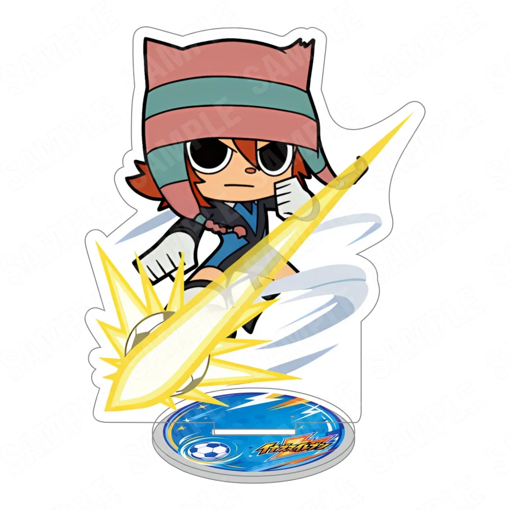 Acrylic Inazuma Eleven Stand Keychain 10CM Endou Mamoru Gouenji Shuuya Kazemaru Ichinose Football Figure Desktop Decor Fan Gift