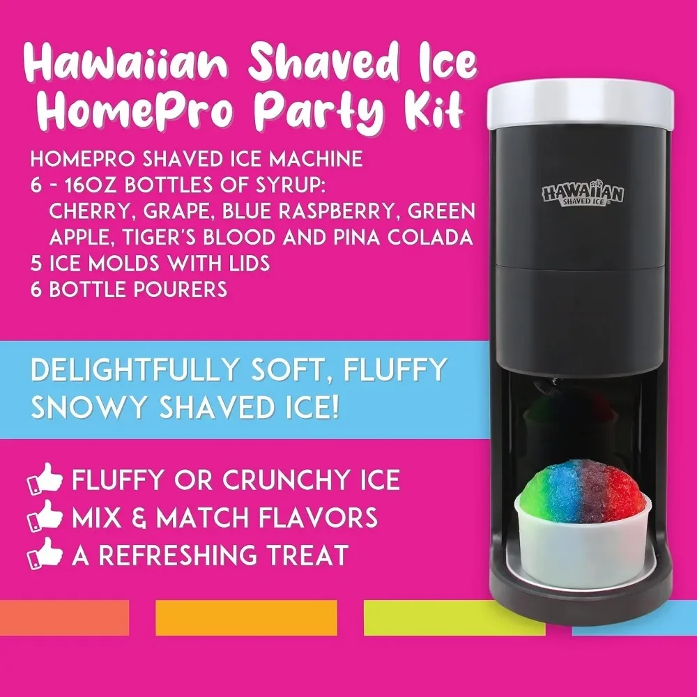 Shaved Ice HomePro Shaved Ice and Snow Cone Machine Kit
