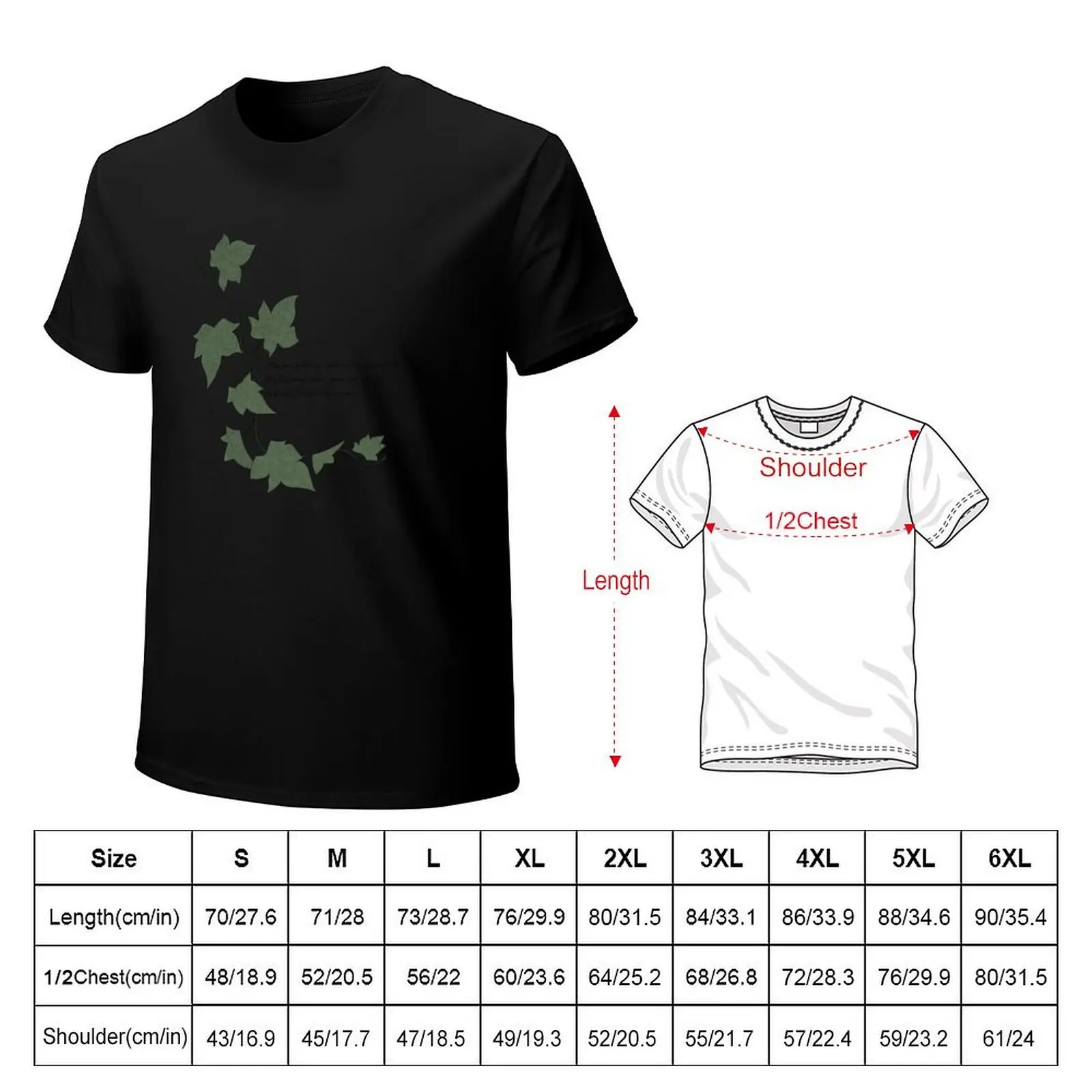 Evermore - Ivy T-Shirt Big Size Crew Neck T-Shirt