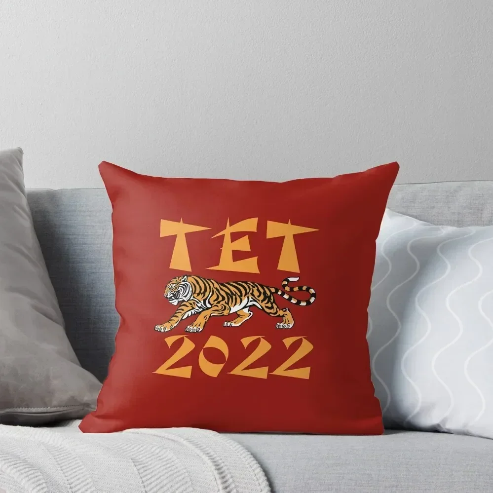 Tet 2022 Vietnamese New Year of the Tiger Throw Pillow Cushions Cover Sofa Decorative Covers pillow