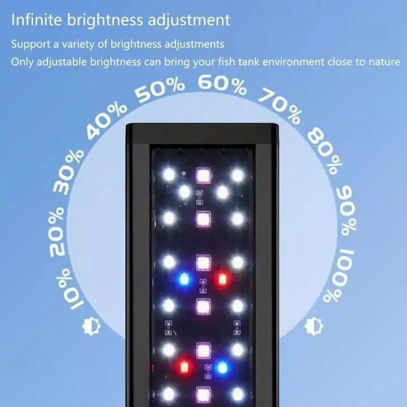 652F LED Aquariums Light Dimmer Simulates Natural Sunlight With Adjustable Brightness
