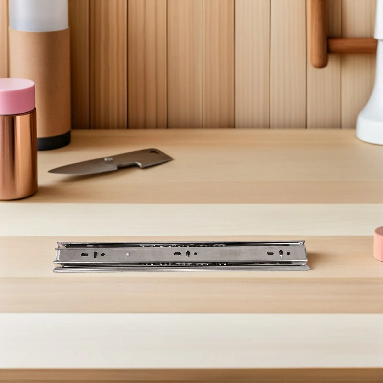 

4 шт. 3-секционные направляющие для ящиков 14 дюймов, металлические, бокового монтажа, на шарикоподшипниках, для бытовой мебели, скрытой установки, усиленные