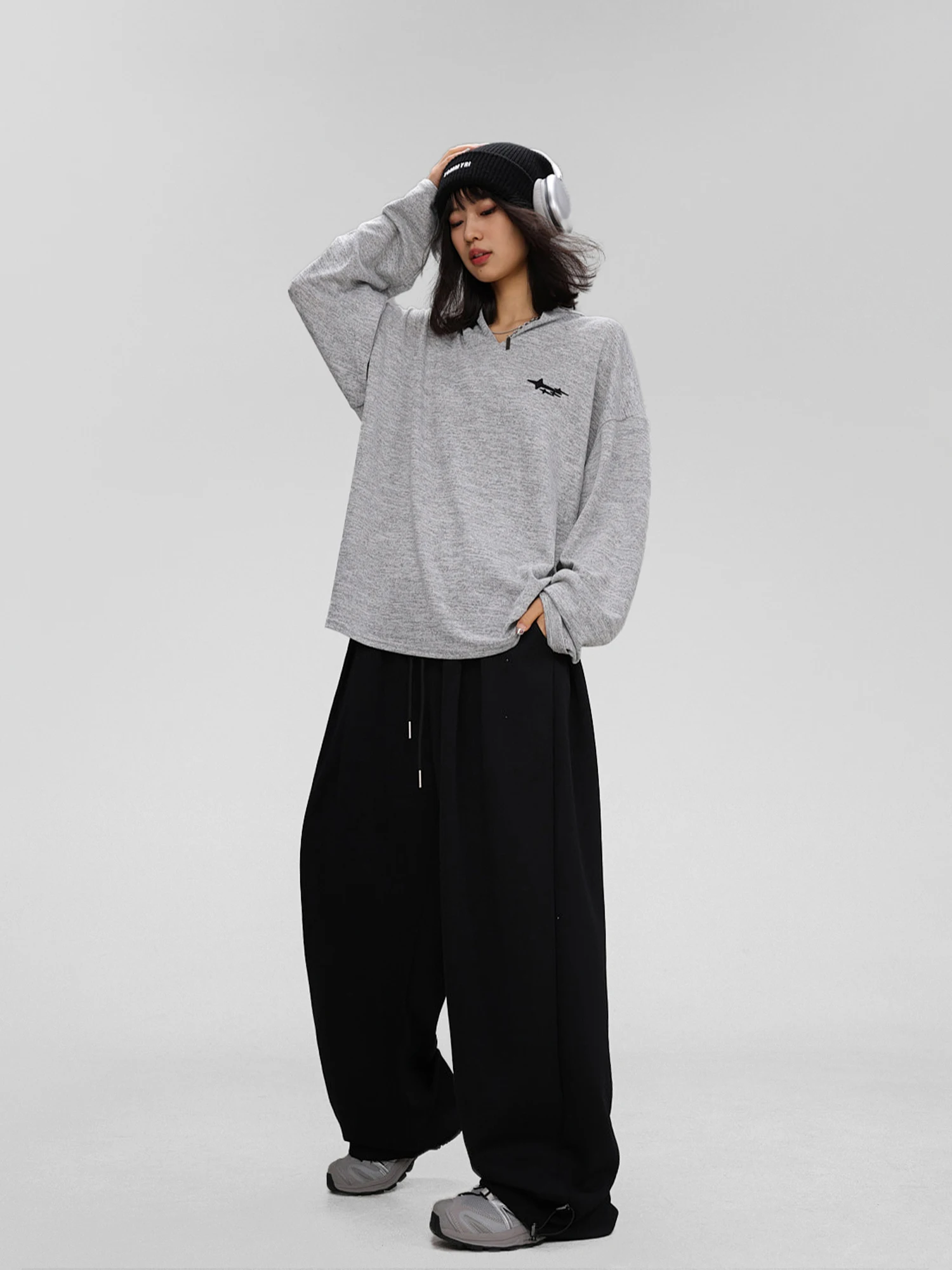 CBXLAB Street Dance Trendy Brand ey Jazz Dance Loose Pants Women's Retro Street Sle Casual Trousers Straight Leg Pants
