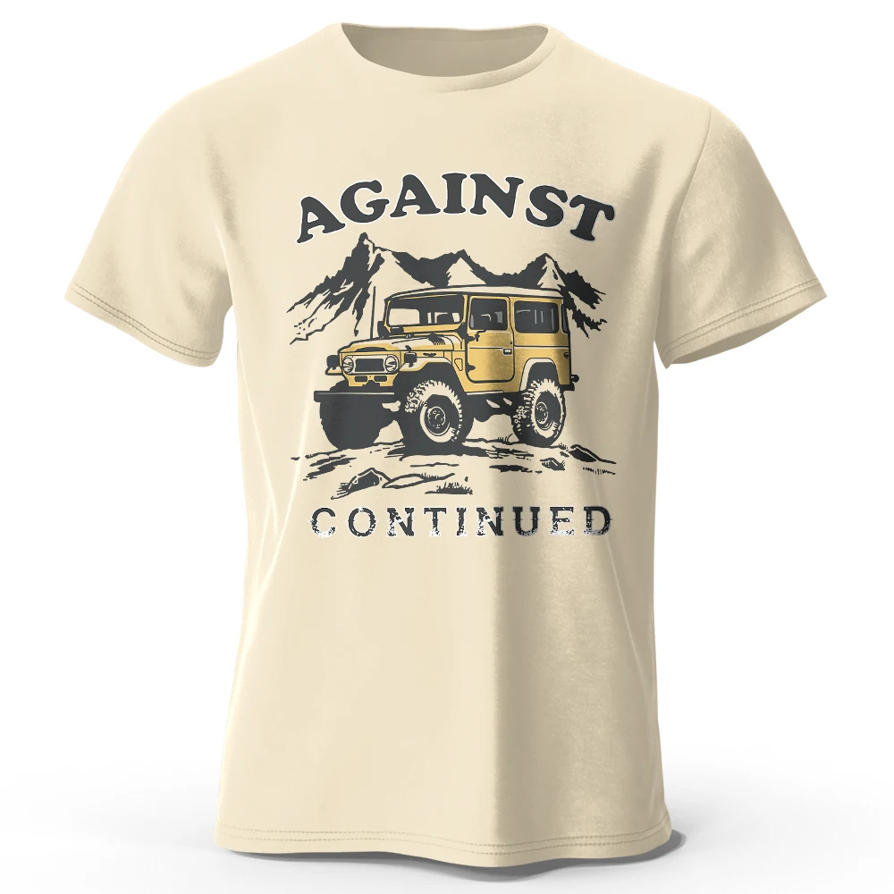 Off-Road Vintage Badge Printed Unisex Men Women T-Shirt Tees Tops 100% Cotton Biker Graphic Dirt Adventure Wear